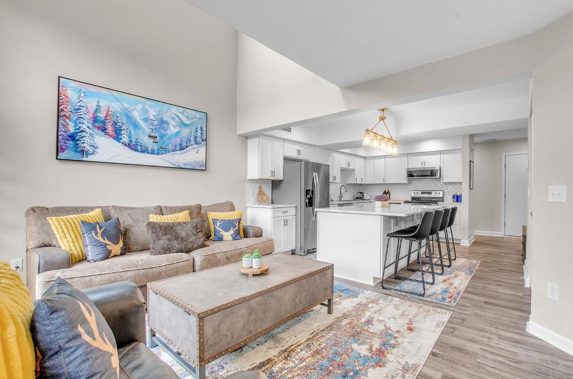 Family Townhouse With Fireplace Ellicottville Bagian luar foto