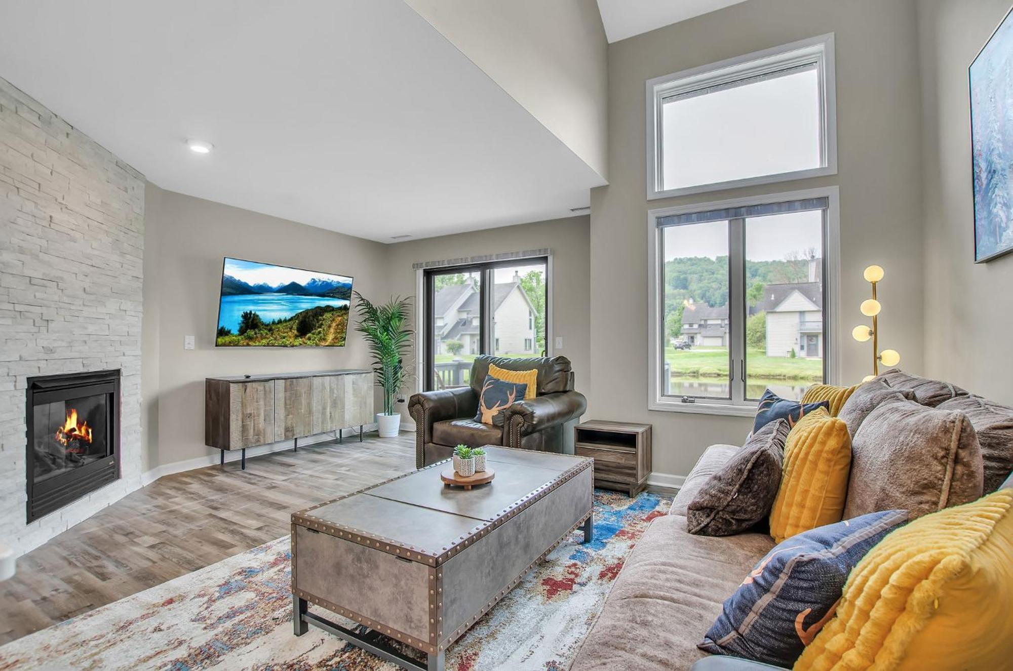 Family Townhouse With Fireplace Ellicottville Bagian luar foto
