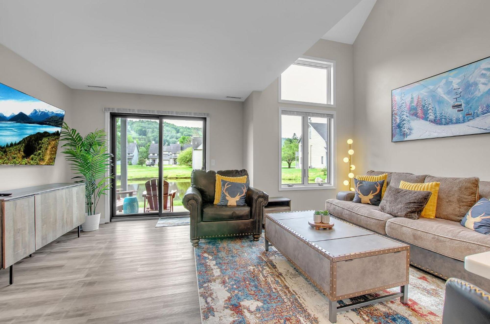 Family Townhouse With Fireplace Ellicottville Bagian luar foto